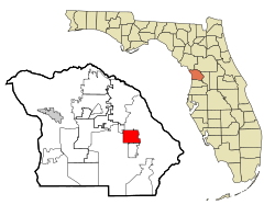 Citrus County Florida Incorporated and Unincorporated areas Inverness Highlighted